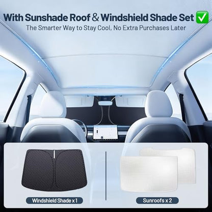 3PCS Tesla Model Y Sunshade Set for Juniper 2025