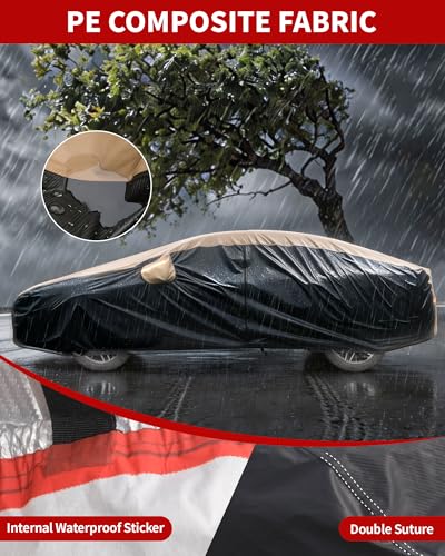 Car Cover Waterproof All Weather for 185"