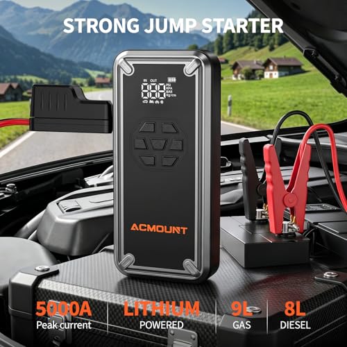 W160 5000A Jump Starter with Air Compressor 150PSI
