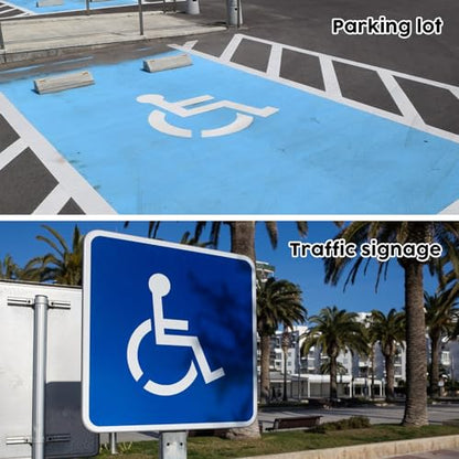 Large Handicap Parking Stencil
