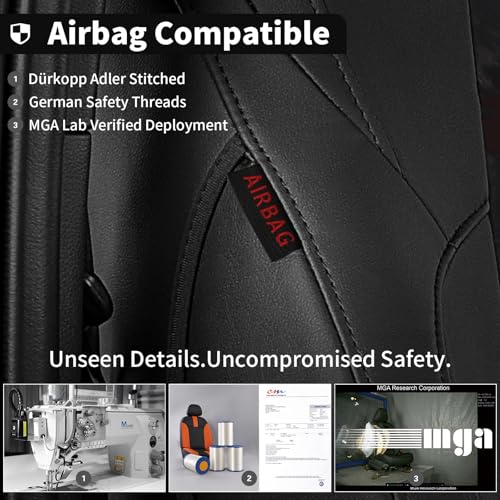 Tacoma Leather Car Seat Covers Custom Fit for Toyota Tacoma 2012 2013 2014 2015