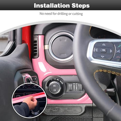 for JL Center Console Headlight Air Conditioning Control Panel & Co