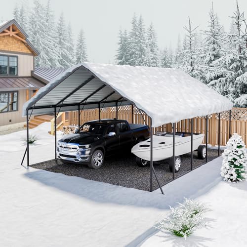 20x24 ft Heavy Duty Metal Carport