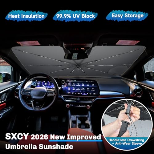 for 2024 2025 2026 Chevy Traverse Windshield Umbrella Sunshade