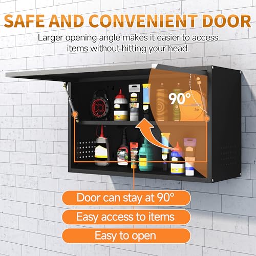 Metal Garage Wall Cabinet with Up