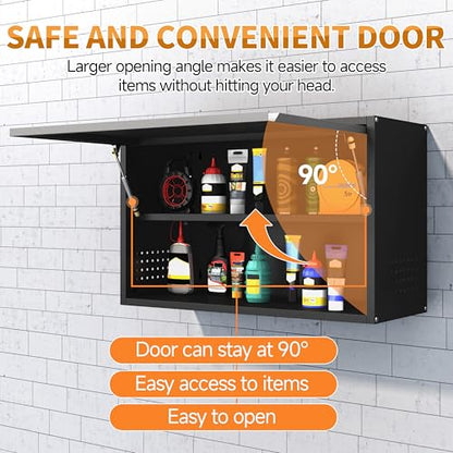 Metal Garage Wall Cabinet with Up
