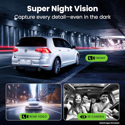 3 Channel Dash Cam 4K Front Inside Rear