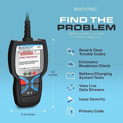 420 Bluetooth OBD2 Scanner Diagnostic Tool