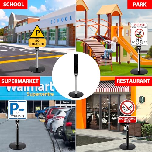Heavy Duty Parking Sign Post Stand 49"