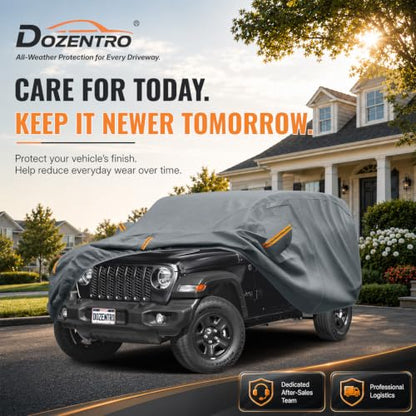 Waterproof Heavy Duty Car Cover Custom Fit Jeep Wrangler 4 Dr