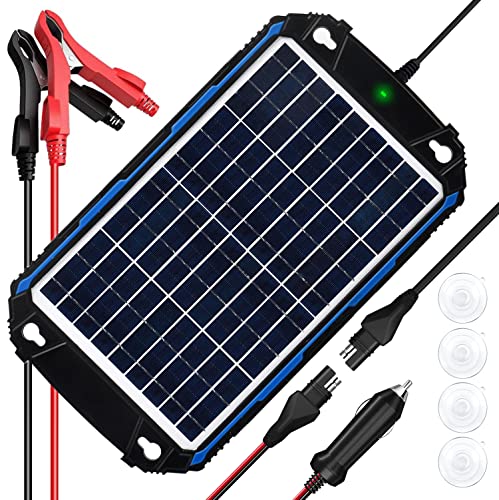 Waterproof 10W 12V Solar Battery Charger & Maintainer Pro