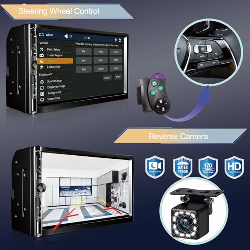 7 Inch Car Stereo with Wireless Apple CarPlay
