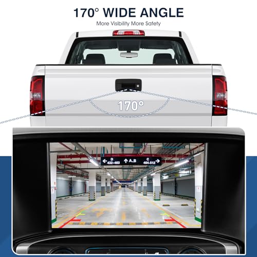 Rear View Backup Camera Fit for Chevy Silverado GMC Sierra 1500 2016