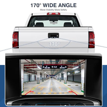 Rear View Backup Camera Fit for Chevy Silverado GMC Sierra 1500 2016
