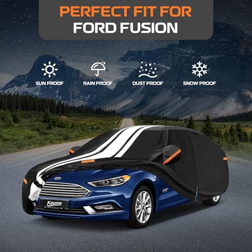 Heavy Duty Car Cover Custom Fit for Ford Fusion