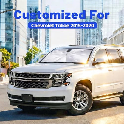 Car Windshield Sun Shade Umbrella for Chevrolet Tahoe 2015