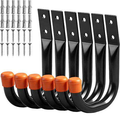6 Pack Heavy Duty Metal Wall Hooks