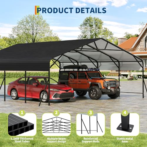 20x20x9FT Metal Car Port