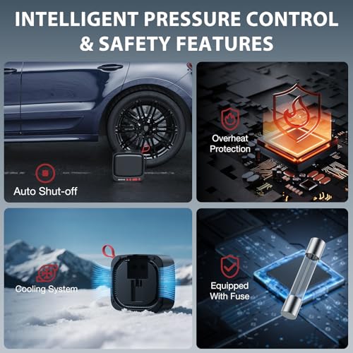 Tire Inflator Portable Air Compressor 150PSI 12V DC