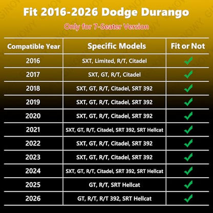 Floor Mats & Cargo Liner for Dodge Durango 2016