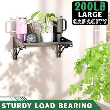 Garage Folding Storage Rack Shelves (2 Count)