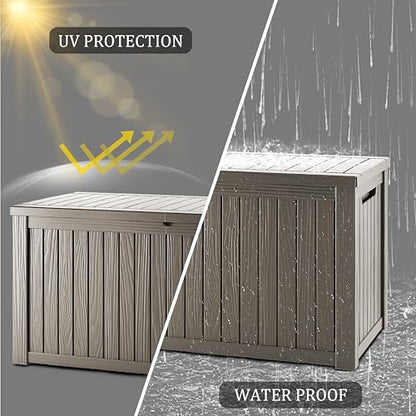 180 Gallon Lockable Resin Deck Box