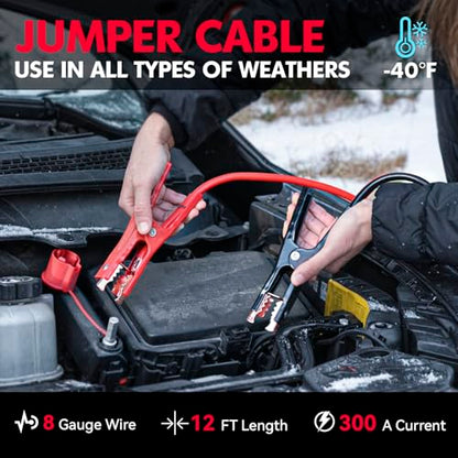 Car Emergency Kit with Portable Air Compressor (112 Count)
