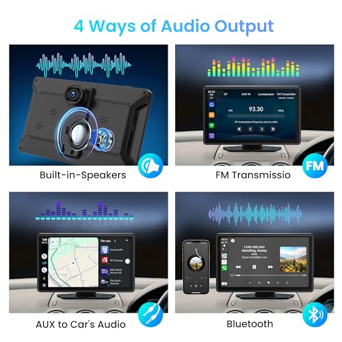 9" Wireless Apple CarPlay & Android Auto Screen for Car