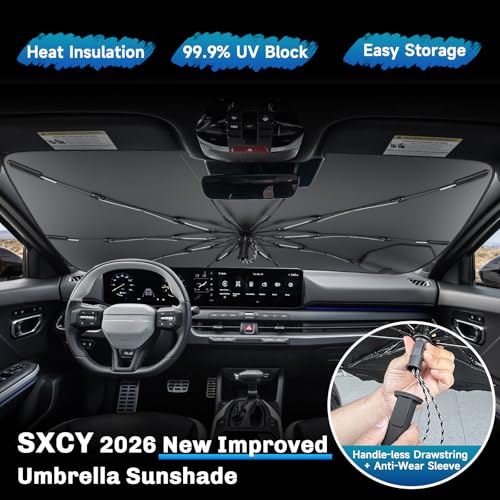 for 2025 2026 Kia K4 Windshield Umbrella Sunshade [Easier Foldable] for 2025 2026 Kia K4 Accessories 2026 K4 Sunshade Umbrella for 2026 K4 Windshield Sun Shade Umbrella