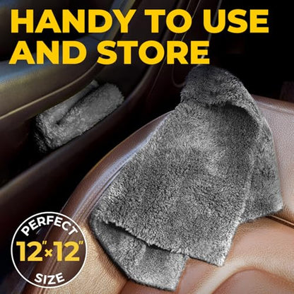 Edgeless Microfiber Car Towels (6 Count)