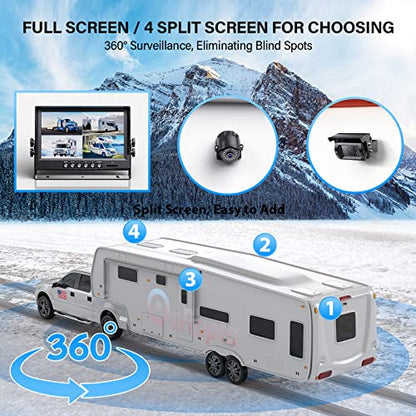 1080P Wired Backup Camera System Kit