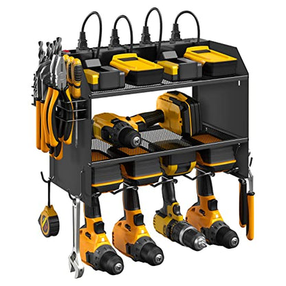 Wall Mount Modular Tool Charging Organizer