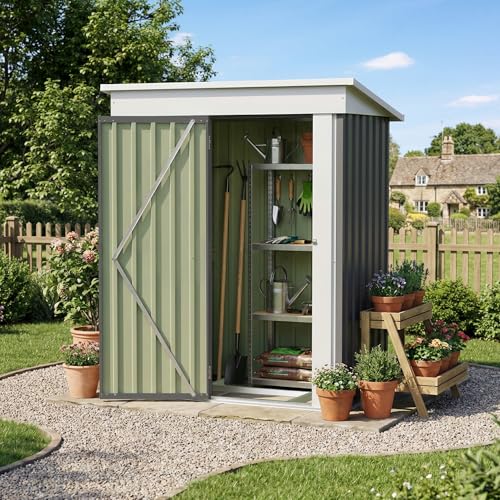5x3 FT Outdoor Storage Shed with Floor Frame