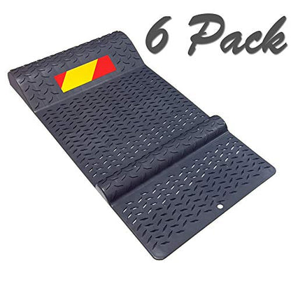 Pack of 6 Pair of Plastic Parking Mat Guides for Garage Vehicles (6 Count)