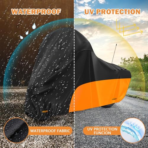 Motorcycle Cover Heavy Duty for Touring Side Box Models