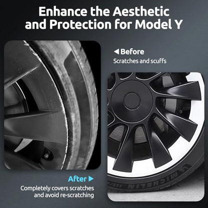Wheel Rim Protector for Tesla Model Y 20 Inch Induction Wheels All