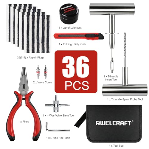 36 Piece Tire Repair Kit (36 Count)