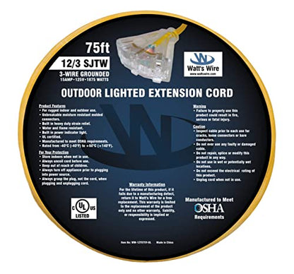 75 ft Outdoor Extension Cord