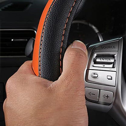 Leather Car Steering Wheel Cover