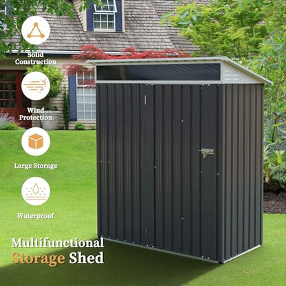 5 x 3 x 6 FT Outdoor Storage Shed Clearance