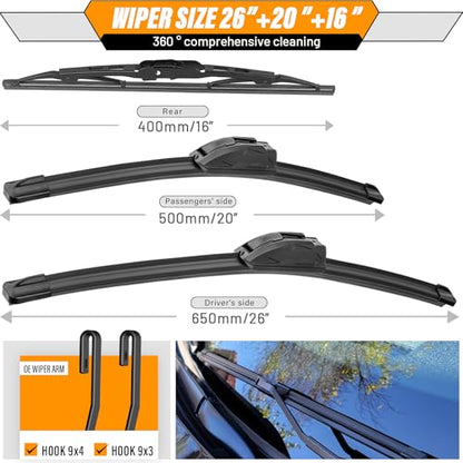 Windshield Wiper Blade Replacement for Dodge Grand Caravan