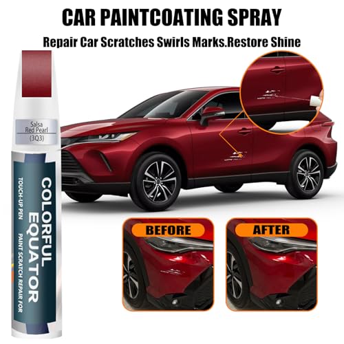 3Q3 Dark Red Salsa Red Pearl Car Touch Up Paint for Toyota OEM Color Match