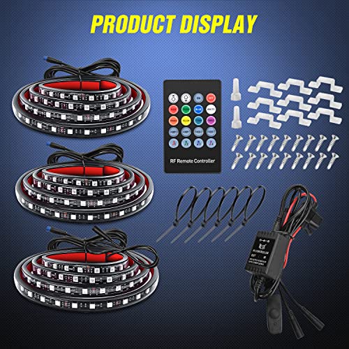 3PCS 60 Inch RGB Truck Bed Light Strip 270 LED Neon Accent LED