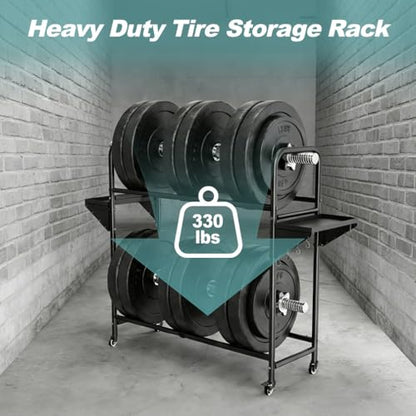 Rolling Tire Storage Rack