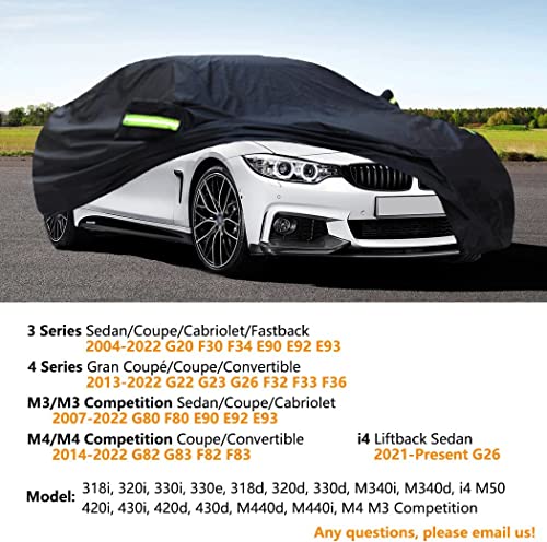Upgraded Waterproof Custom Car Cover Compatible with BMW 3 Series M3