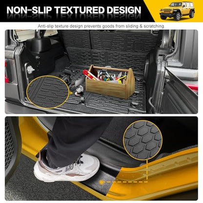 Cargo Mats with Door Sill Guards for 2018