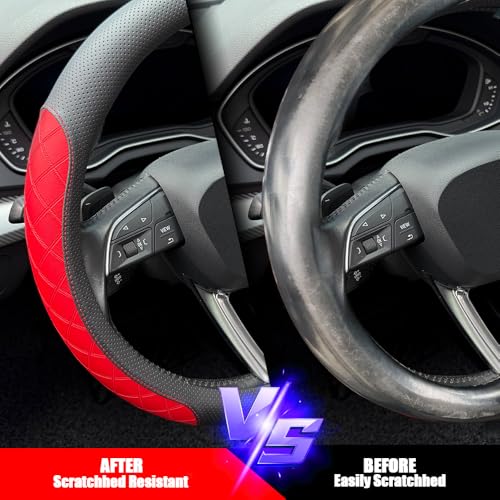 Nappa Leather Steering Wheel Cover