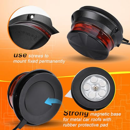 LED Amber Strobe Beacon Lights