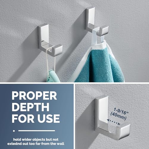 Towel Hook for Bathroom (2 Count)