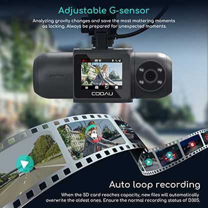 D30S 4K Dash Cam with GPS Wi